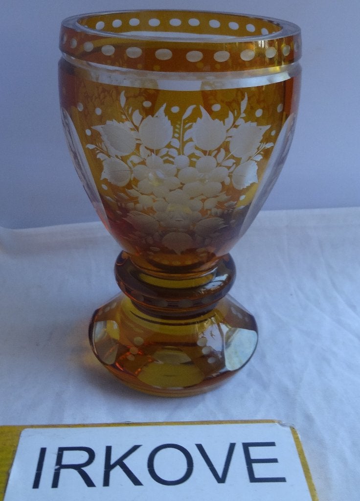 BOHEEMS KRISTAL * ZWARE ROEMER OF Bokaal *, Antiek en Kunst, Verzenden
