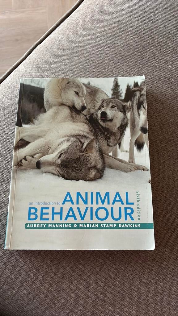 An introduction to animal behaviour, Boeken, Ophalen of Verzenden, Zo goed als nieuw