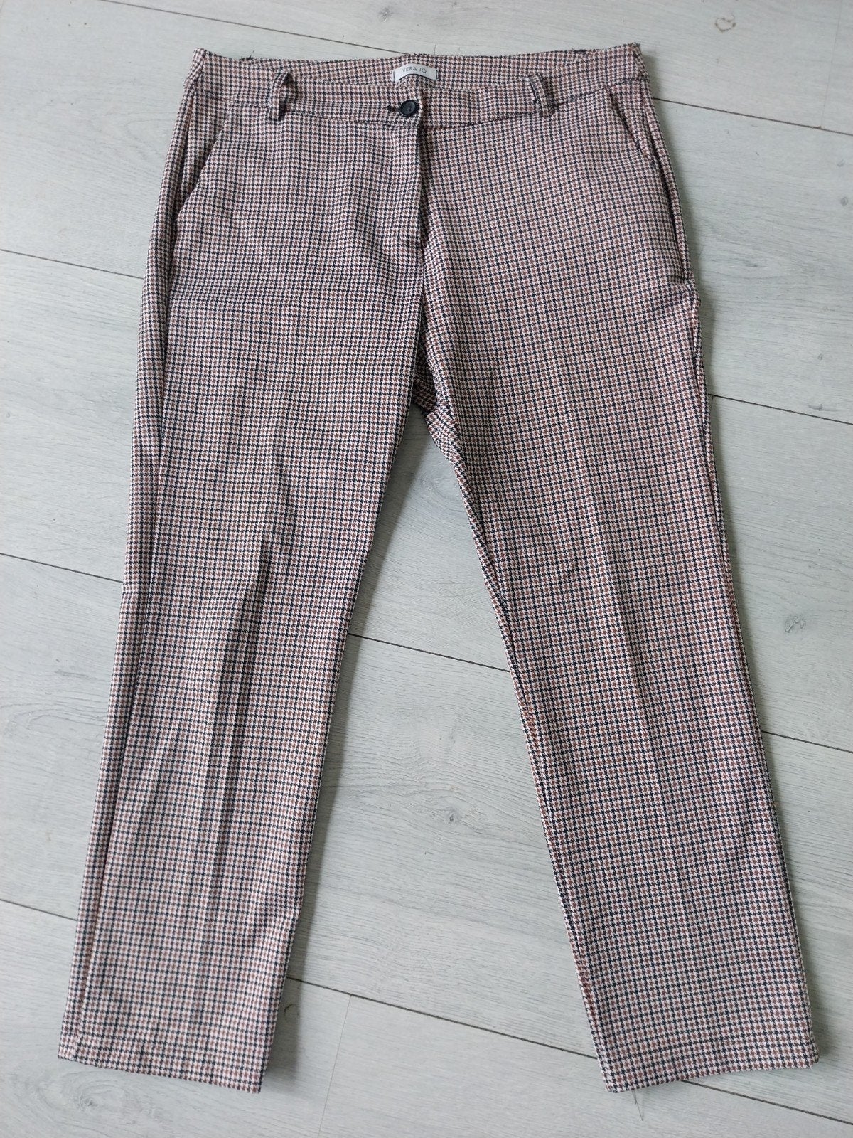 Vera & Jo geruite broek retro maat XL, Bruin, Maat 46/48 (XL) of groter, Vera & Jo, Ophalen of Verzenden