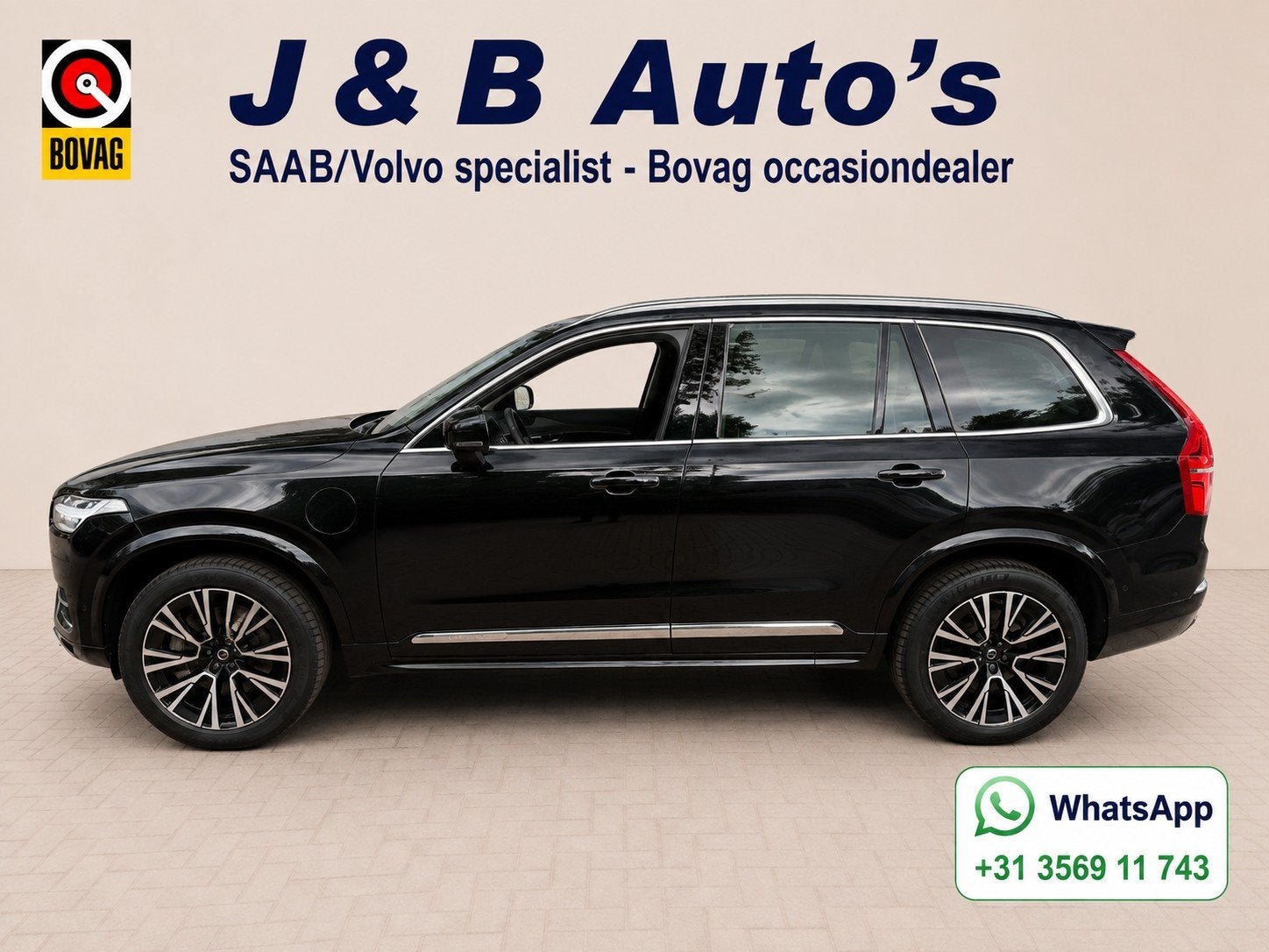Volvo XC90 2.0 T8 Recharge AWD Ultimate Bright/ 360gr/Head U, Auto's, Gebruikt, 4 cilinders, 1969 cc, 7 stoelen