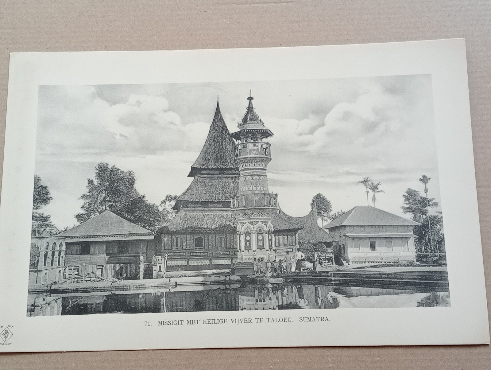 Fotogravure Sumatra Nederlands Indië Indonesië Indonesia, Verzamelen, Foto's en Prenten, Ophalen of Verzenden, Voor 1940, Gebruikt