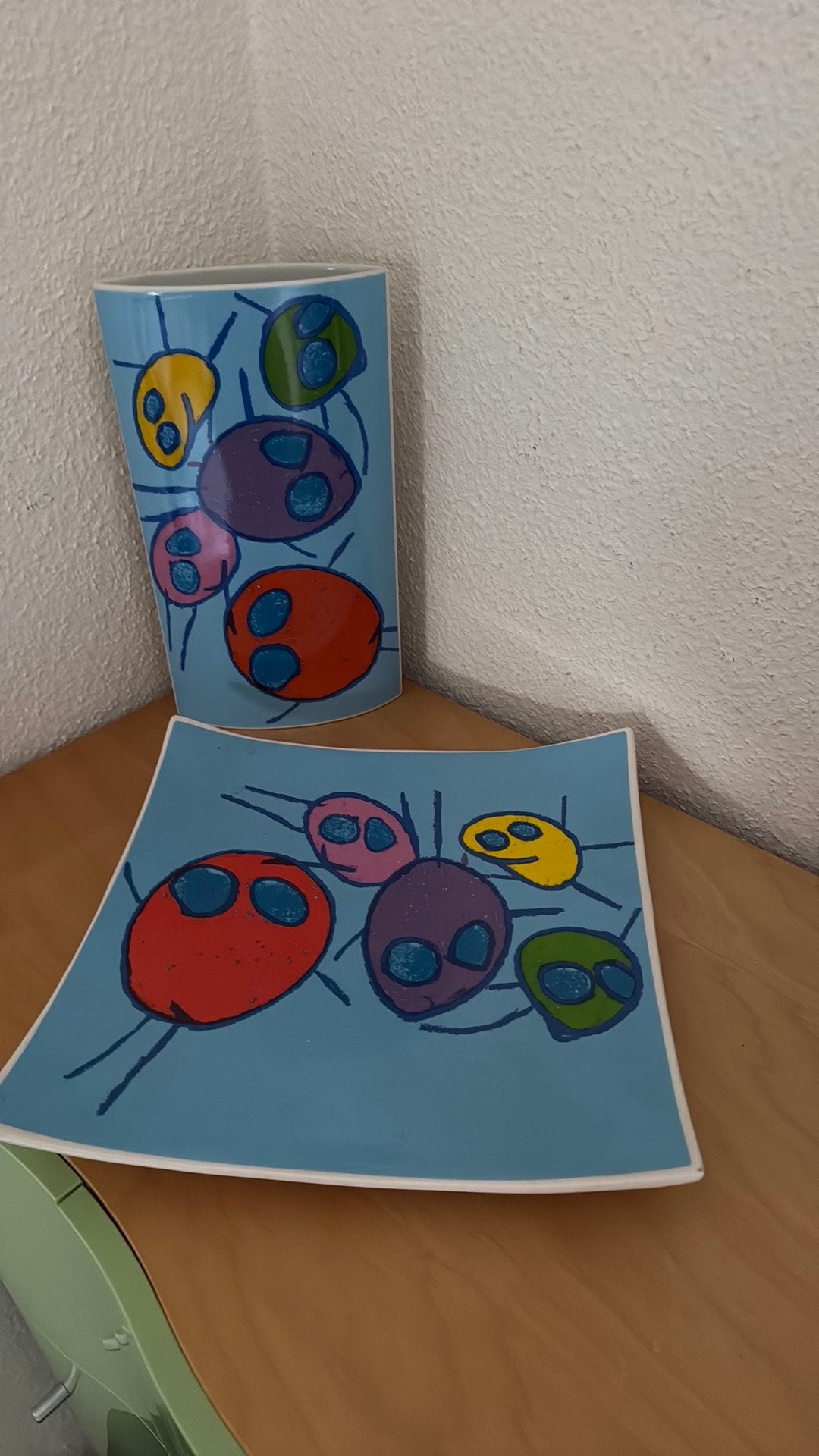 Vaas en fruitschaal - Henk Gasthuis (2005) - Schoonhoven, Antiek en Kunst, Kunst | Designobjecten, Ophalen