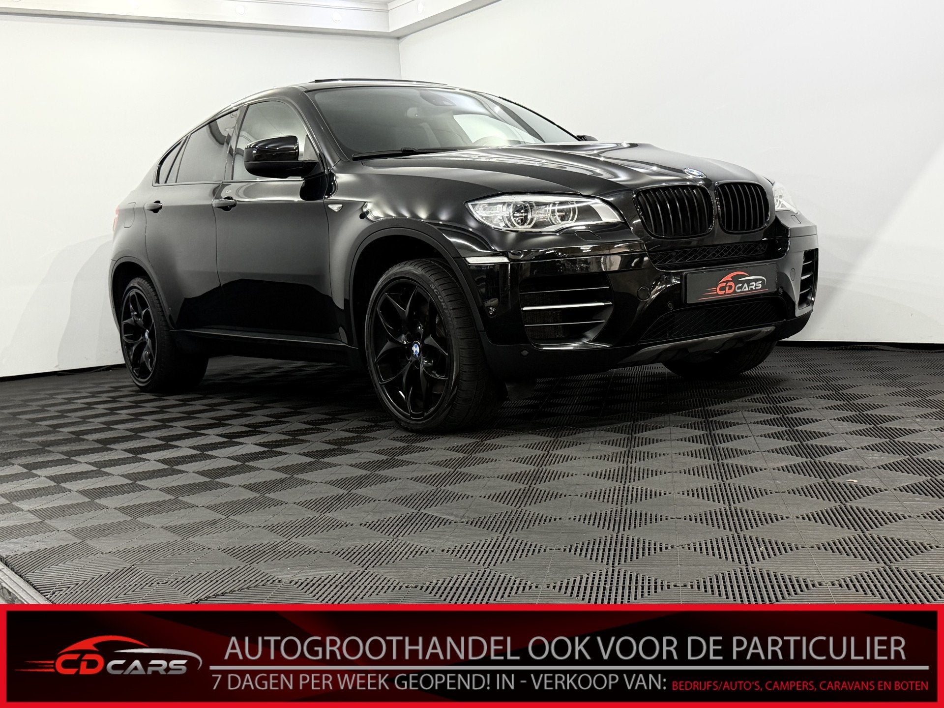 BMW X6 M50d Schuifdak, Leder, Camera, Navi, Elektrische acht, Auto's, BMW, Euro 5, Gebruikt, 2993 cc, Zwart