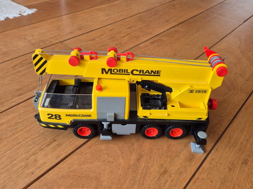 Playmobil kraanwagen vintage jaren 80, Ophalen of Verzenden, Gebruikt, Los playmobil