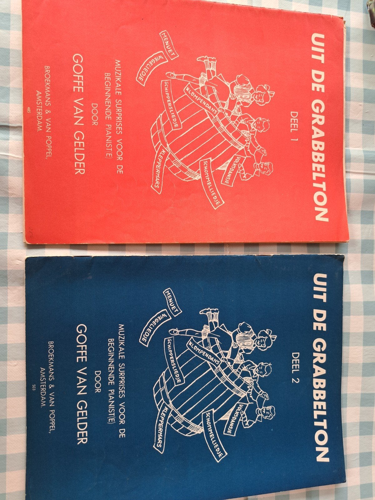 J: Uit de Grabbelton Deel 1 & 2 -  pianio, Ophalen of Verzenden