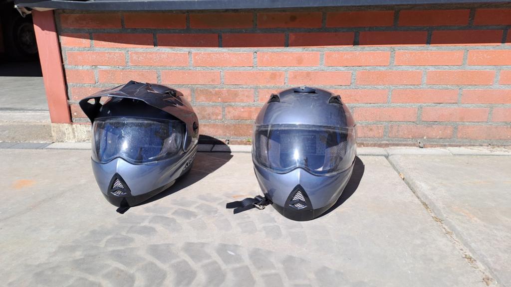2x kenny helmen (maat M & L), Motoren, Kleding | Motorhelmen, Ophalen of Verzenden, Tweedehands, Integraalhelm, Overige merken