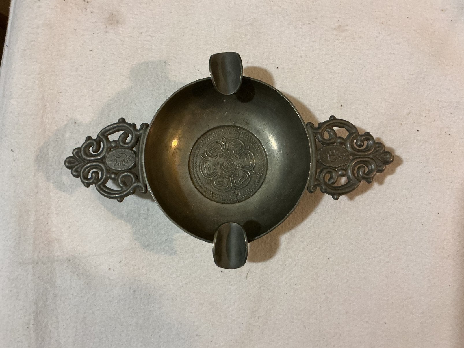3 asbakken tin, Ophalen of Verzenden