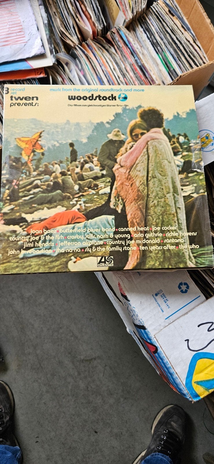 Woodstock soundtrack 3 dubbel album 1970, Cd's en Dvd's, Vinyl | Rock, Ophalen of Verzenden, Zo goed als nieuw, 12 inch, Poprock