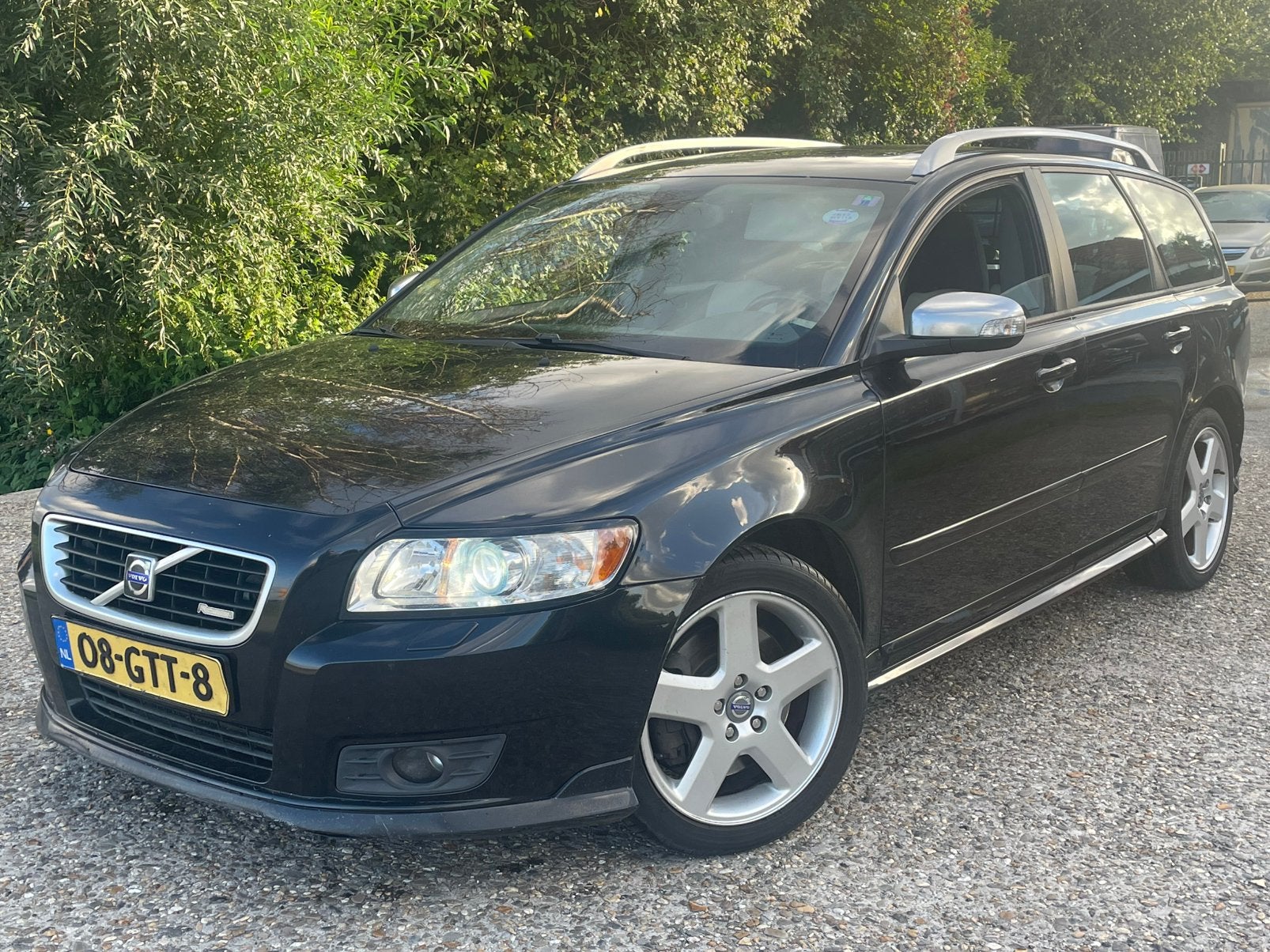 Volvo V50 2.0 D AUTOMAAT 2008 Zwart R DESIGN / XENON  /, Auto's, 136 pk, 4 cilinders, 700 kg, Zwart