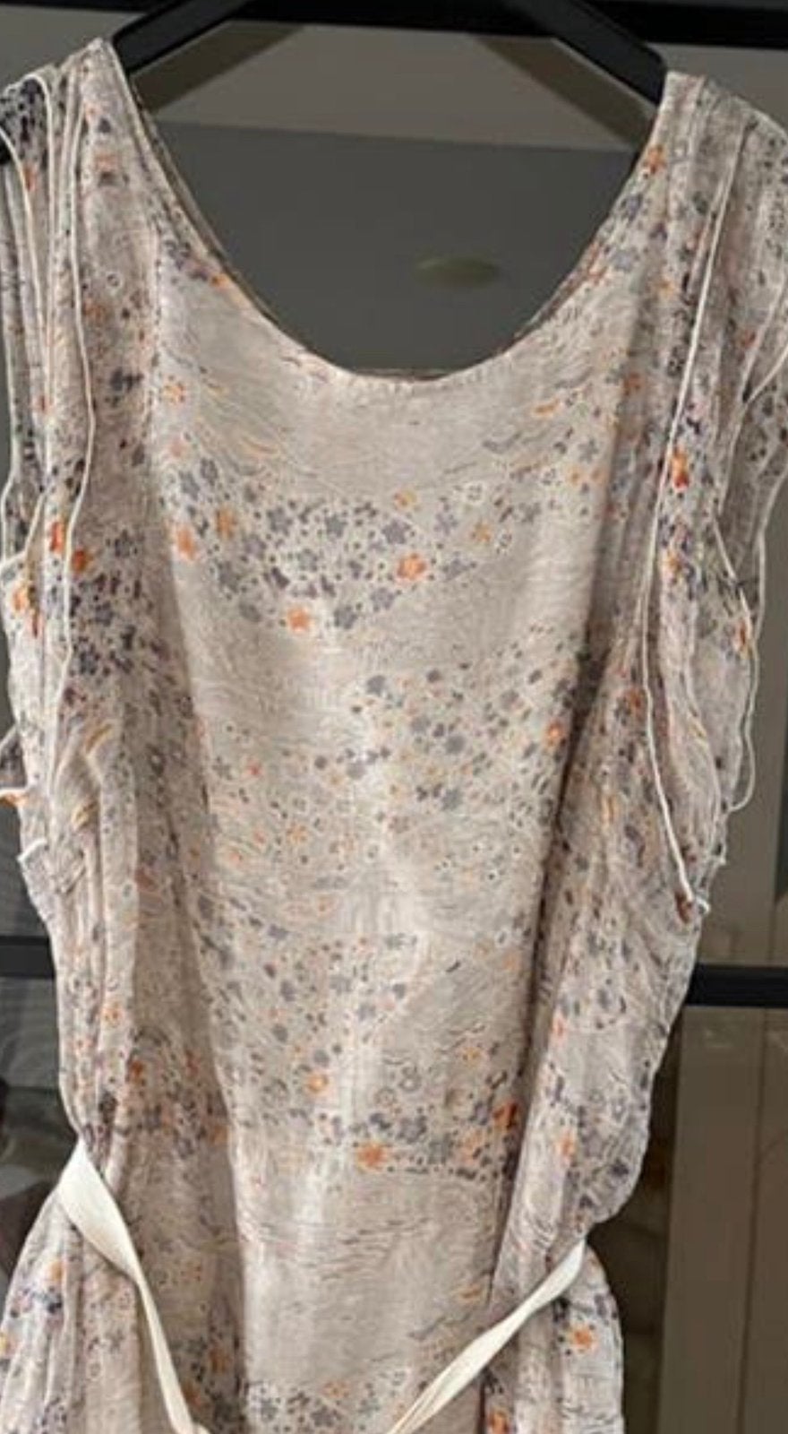 MAISON SCOTCH Prachtig gebloemd jurkje NWprijs 169,- nu 45,-, Maat 38/40 (M), Beige, Zo goed als nieuw, Boven de knie
