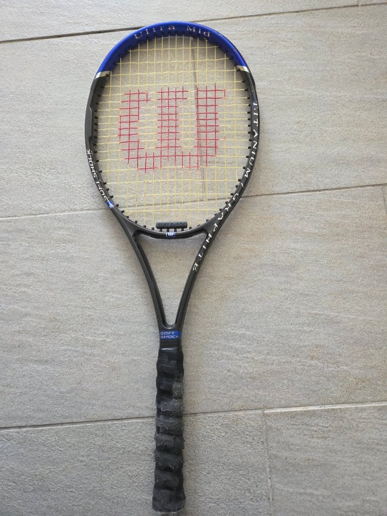 Vintage Wilson Tennis racket Titanium Graphite Ultra Pro, Ophalen of Verzenden, Racket, Wilson, L3