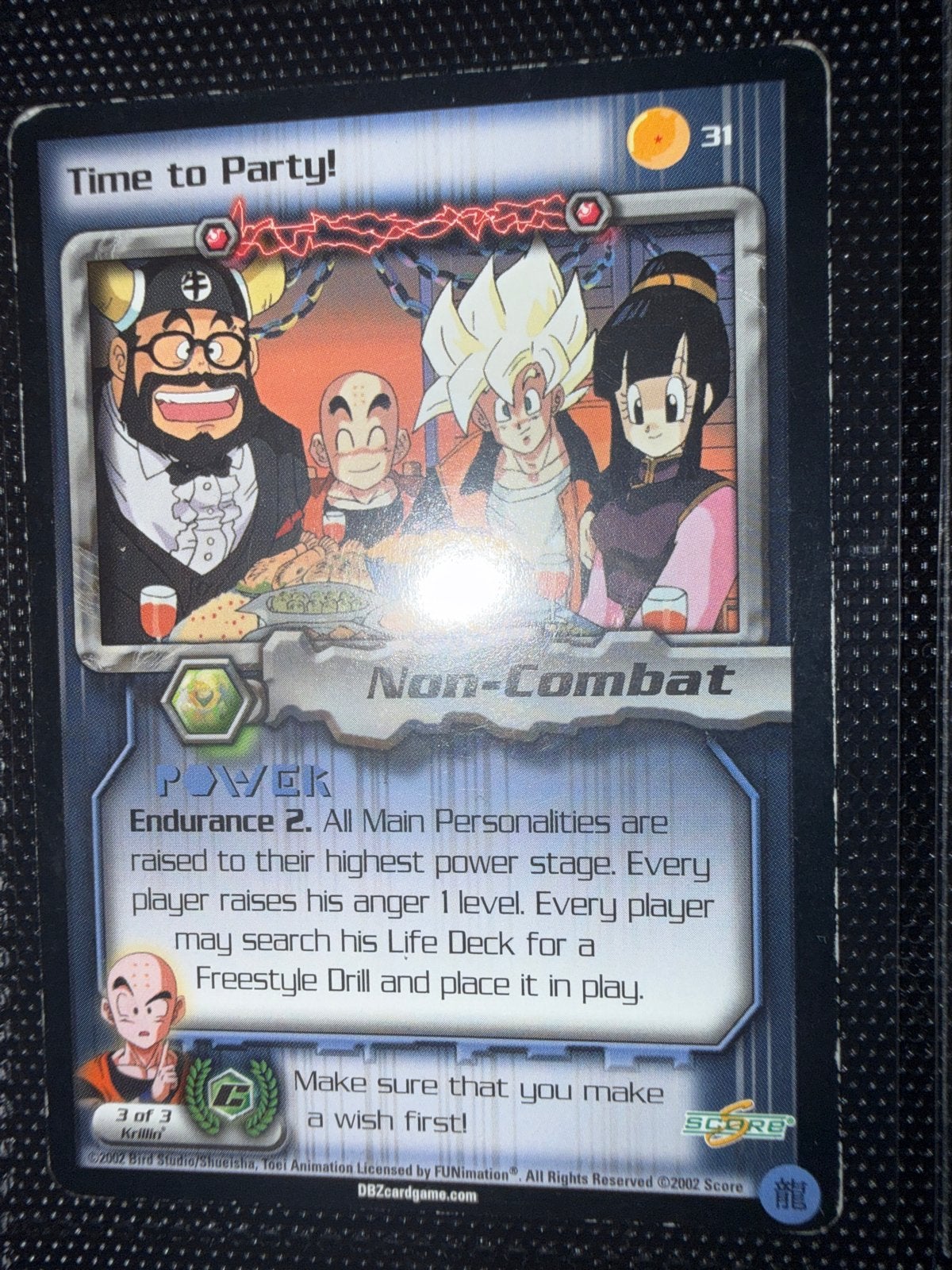 Dragon Ball Z TCG: Time to Party! (Non-Combat), Ophalen of Verzenden, Zo goed als nieuw, Losse kaart