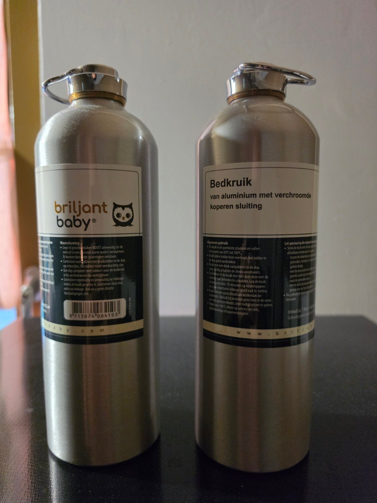 Briljant Baby Aluminium Kruik 2 stuks, Kinderen en Baby's, Badjes en Verzorging, Ophalen, Overige typen