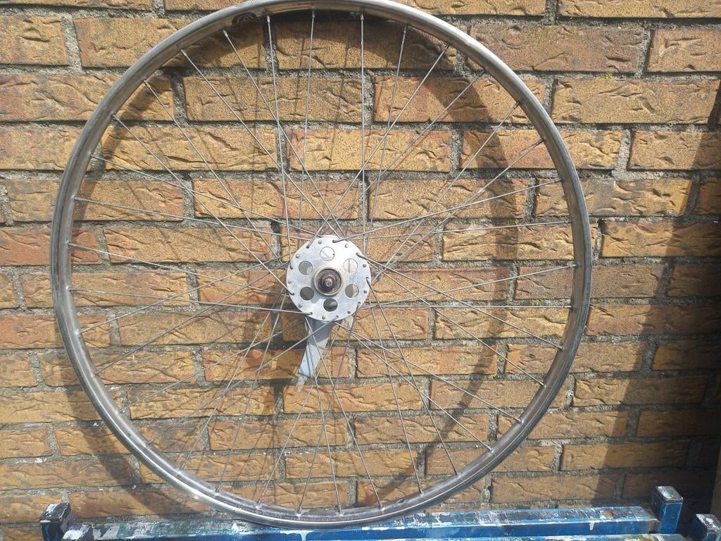 28 inch Voorwiel Sachs trommelrem RVS Velg Schothorst, Ophalen of Verzenden