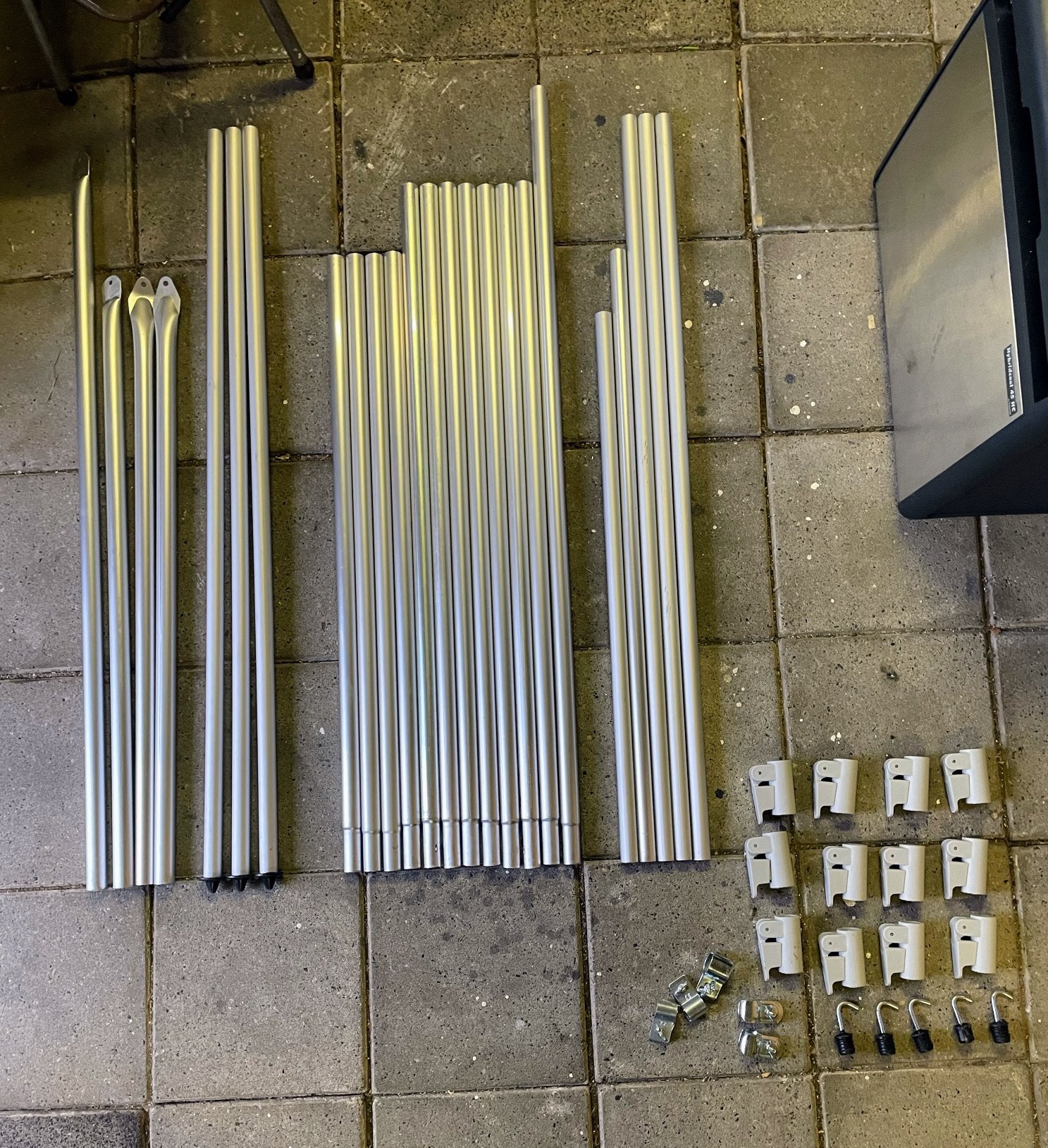 Tentstokken aluminium, Ophalen, Zo goed als nieuw
