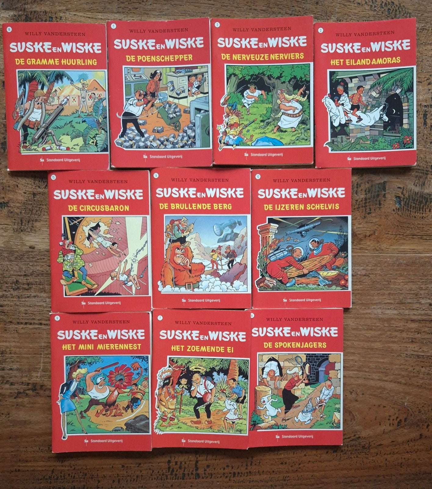 Suske en Wiske - 9 mini stripboekjes van Willy Vandersteen, Boeken, Stripboeken, Meerdere stripboeken, Ophalen, Gelezen