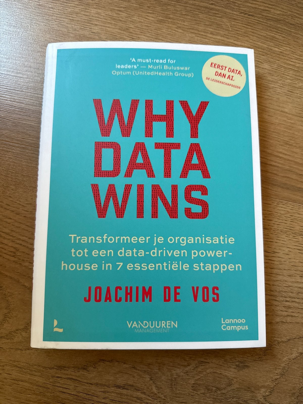 Why Data Wins - Transformeer je organisatie, Ophalen of Verzenden, Zo goed als nieuw, Management
