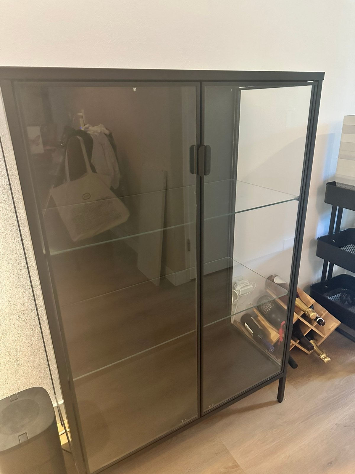 Vitrinekast met verlichting, Huis en Inrichting, Kasten | Vitrinekasten, Ophalen, 100 tot 150 cm, 50 tot 100 cm, Zo goed als nieuw