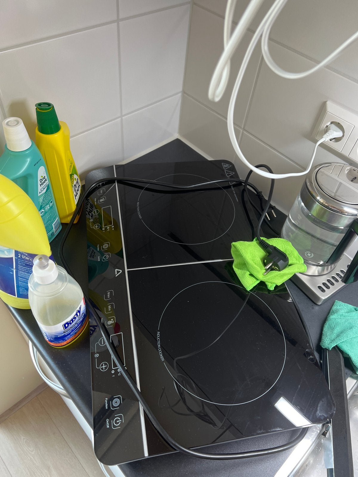 Ambiano Inductie Kookplaat - Draagbaar en Efficiënt, Witgoed en Apparatuur, Kookplaten, 3 kookzones of minder, Ophalen of Verzenden