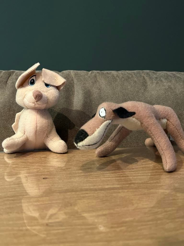 Leuke knuffeltjes Lady and the tramp Disney, Verzamelen, Ophalen of Verzenden, Overige figuren, Zo goed als nieuw, Overige typen