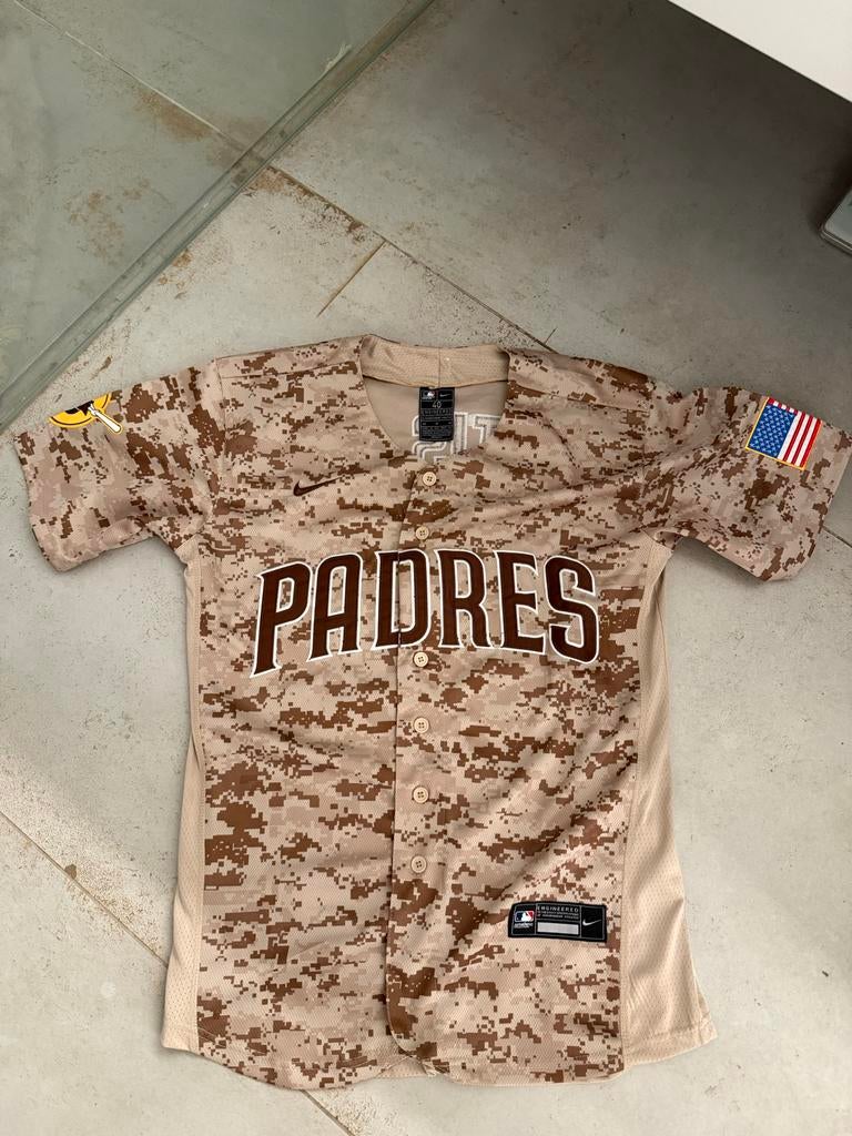 Padres Nike baseballshirt Fernando Tatis Camouflage Maat M, Ophalen of Verzenden, Zo goed als nieuw, Honkbal, Kleding