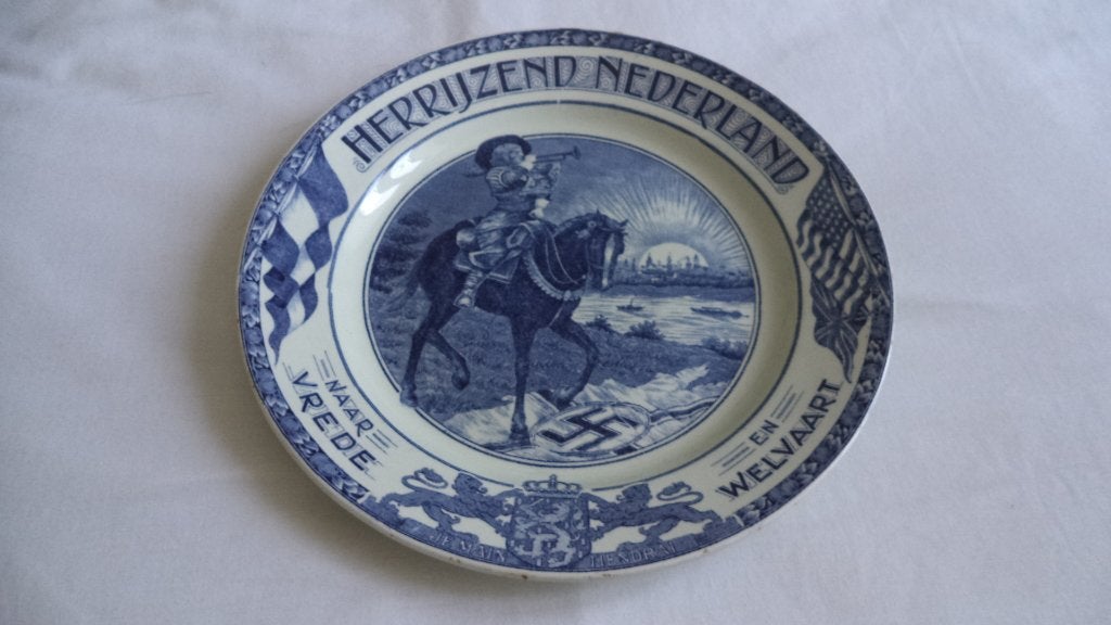 Herrijzend Nederland wandbord Maastricht, Antiek en Kunst, Ophalen
