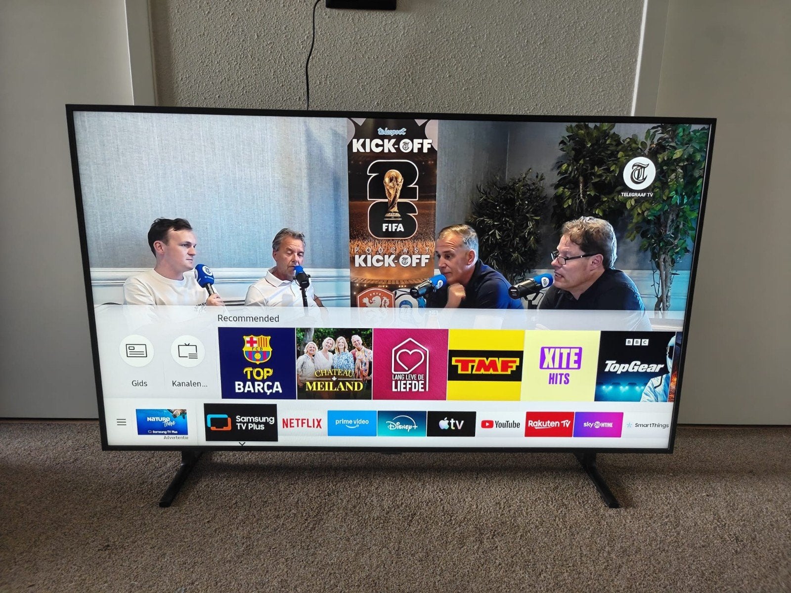 Samsung 55inch 4K smart TV, Ophalen, LCD, 120 Hz, Zo goed als nieuw
