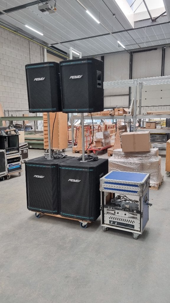 Peavey XT hisys speaker set black willow geluid installatie, Stofbestendig, Gebruikt, Party speaker, Ophalen