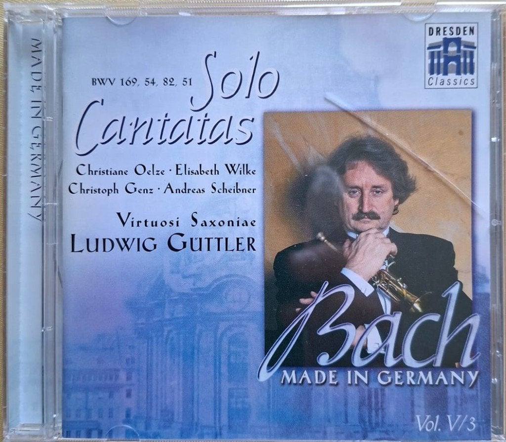 Bach Solo Cantates Ludwig Guttler  , Ophalen of Verzenden, Classicisme, Zo goed als nieuw, Vocaal