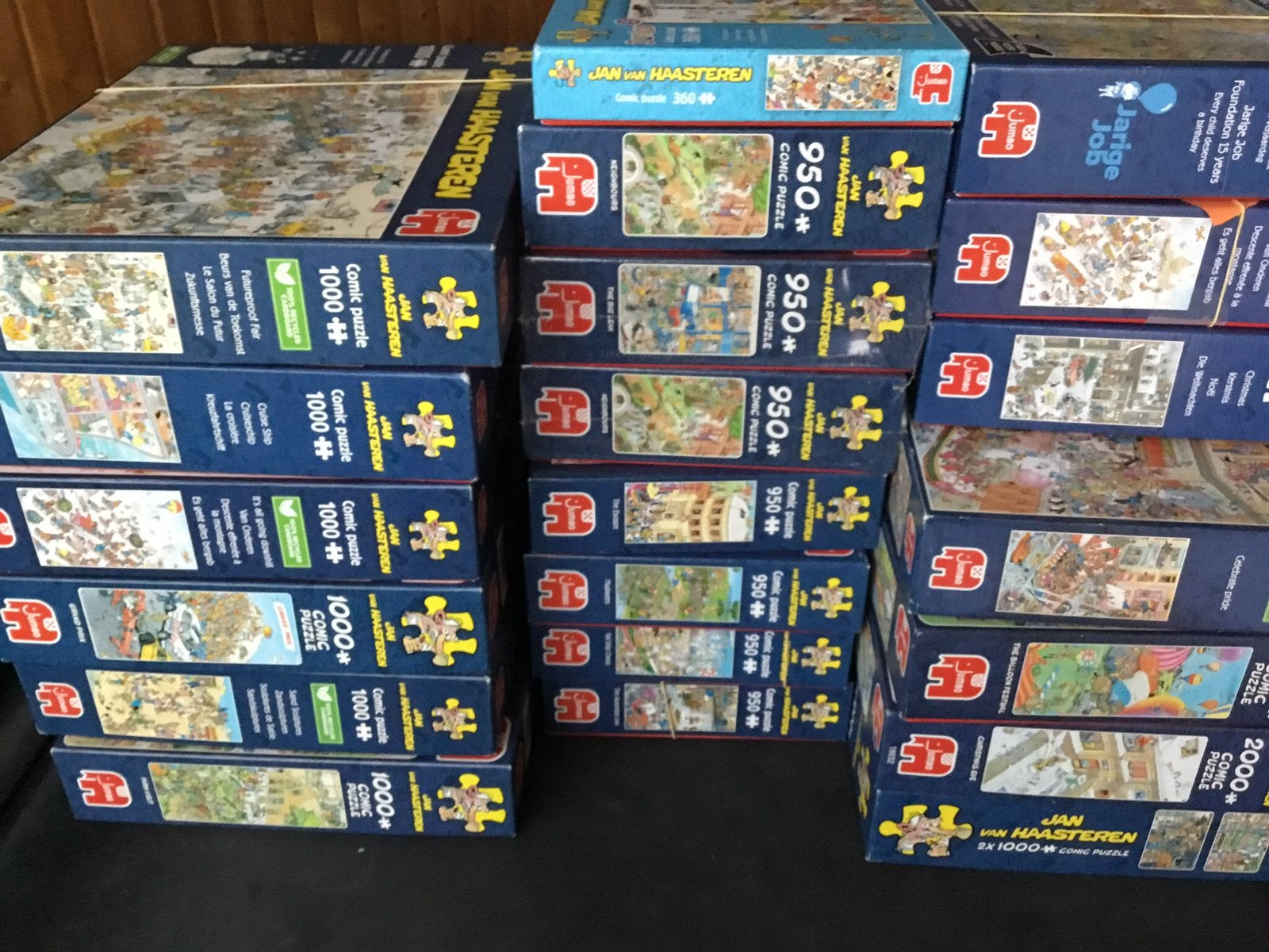 Jan van Haasteren zgan en nieuw uiteraard compleet zie lijst, Ophalen, 500 t/m 1500 stukjes, Zo goed als nieuw, Legpuzzel