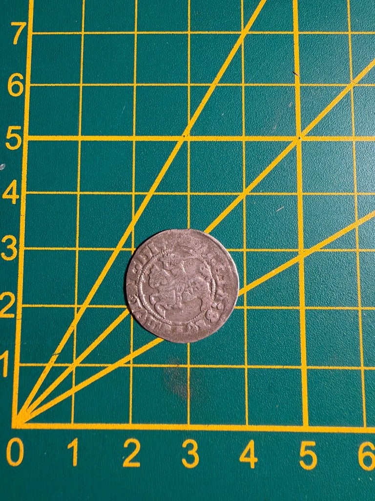 Middeleeuwse munt - Sigismund I, Postzegels en Munten, Ophalen of Verzenden, Polen, Losse munt, Zilver