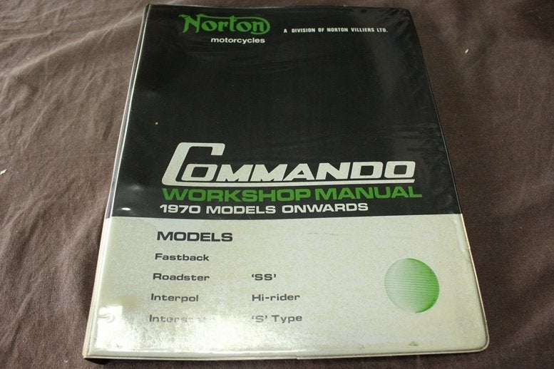 Norton 750cc Commando from 1970 motorcycle workshop manual, Ophalen of Verzenden, Overige merken