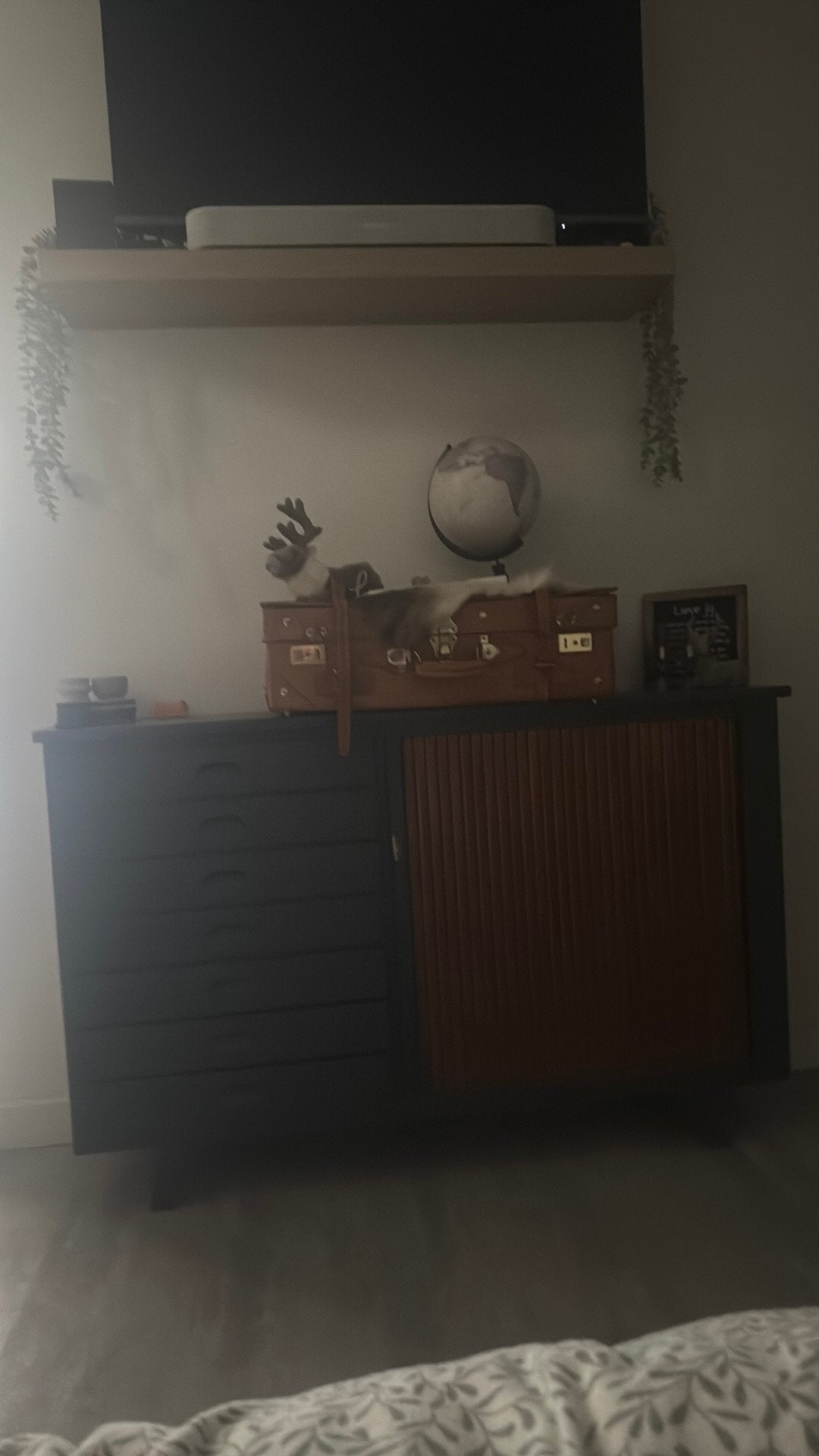 Vintage stijl kast, Ophalen, 100 tot 150 cm, Zo goed als nieuw, 25 tot 50 cm
