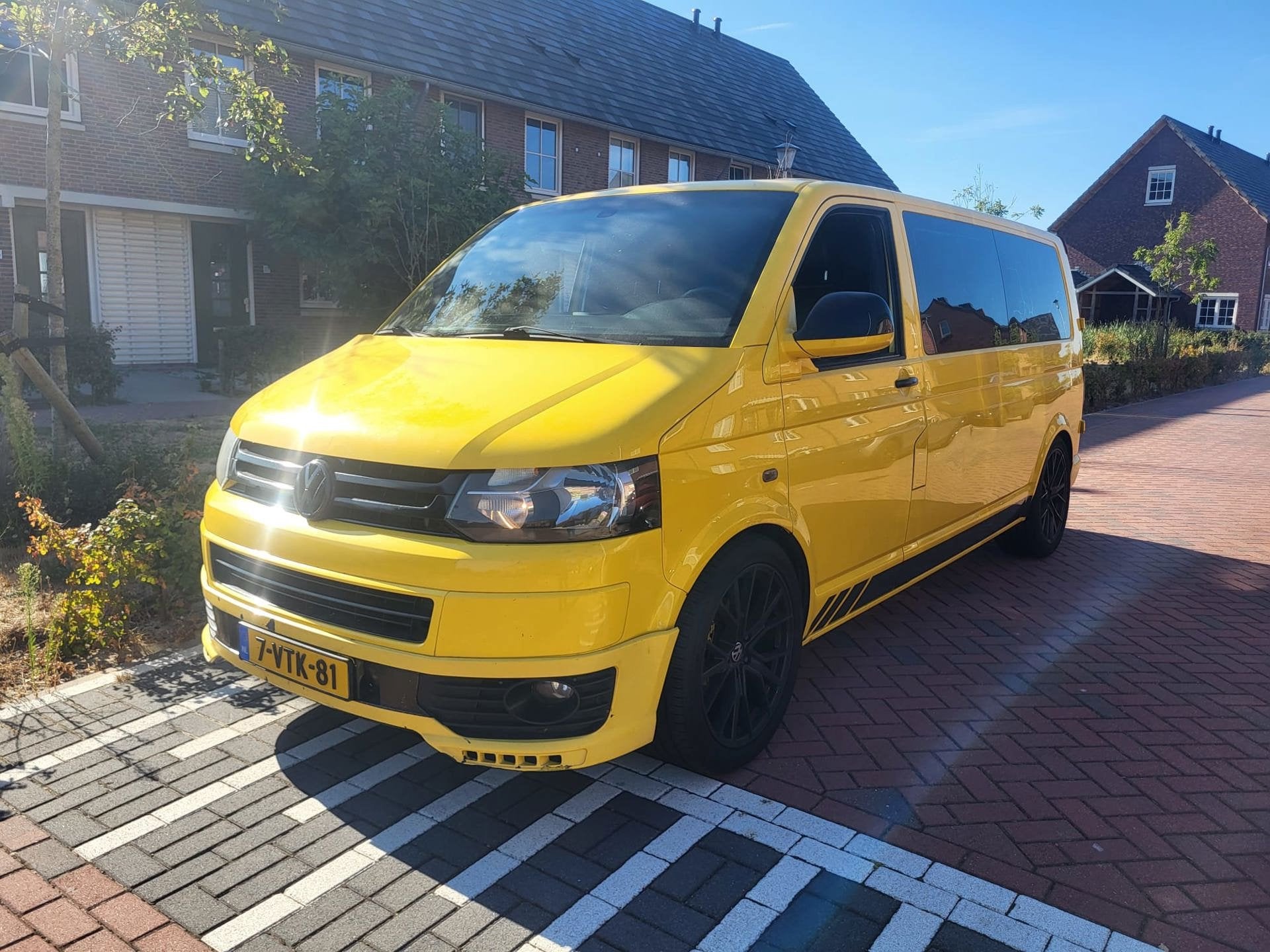 Volkswagen Transporter 2.0 TDI L2H1 DC Trendline 103 KW AIRC, Auto's, Bestelauto's, Euro 5, Gebruikt, 4 cilinders, Origineel Nederlands