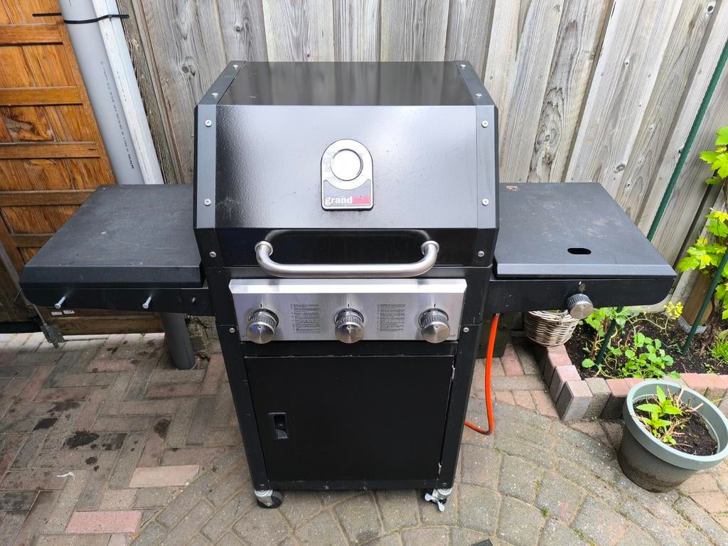 Grandhall gas BBQ met hoes - Gebruikt, Tuin en Terras, Gasbarbecues, Ophalen, Gebruikt, Grandhall