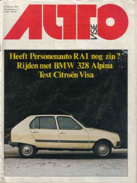 Autovisie 4 1979 : BMW 328 Alpina - Citroen Visa - Mercedes, Ophalen of Verzenden, Gelezen, Algemeen