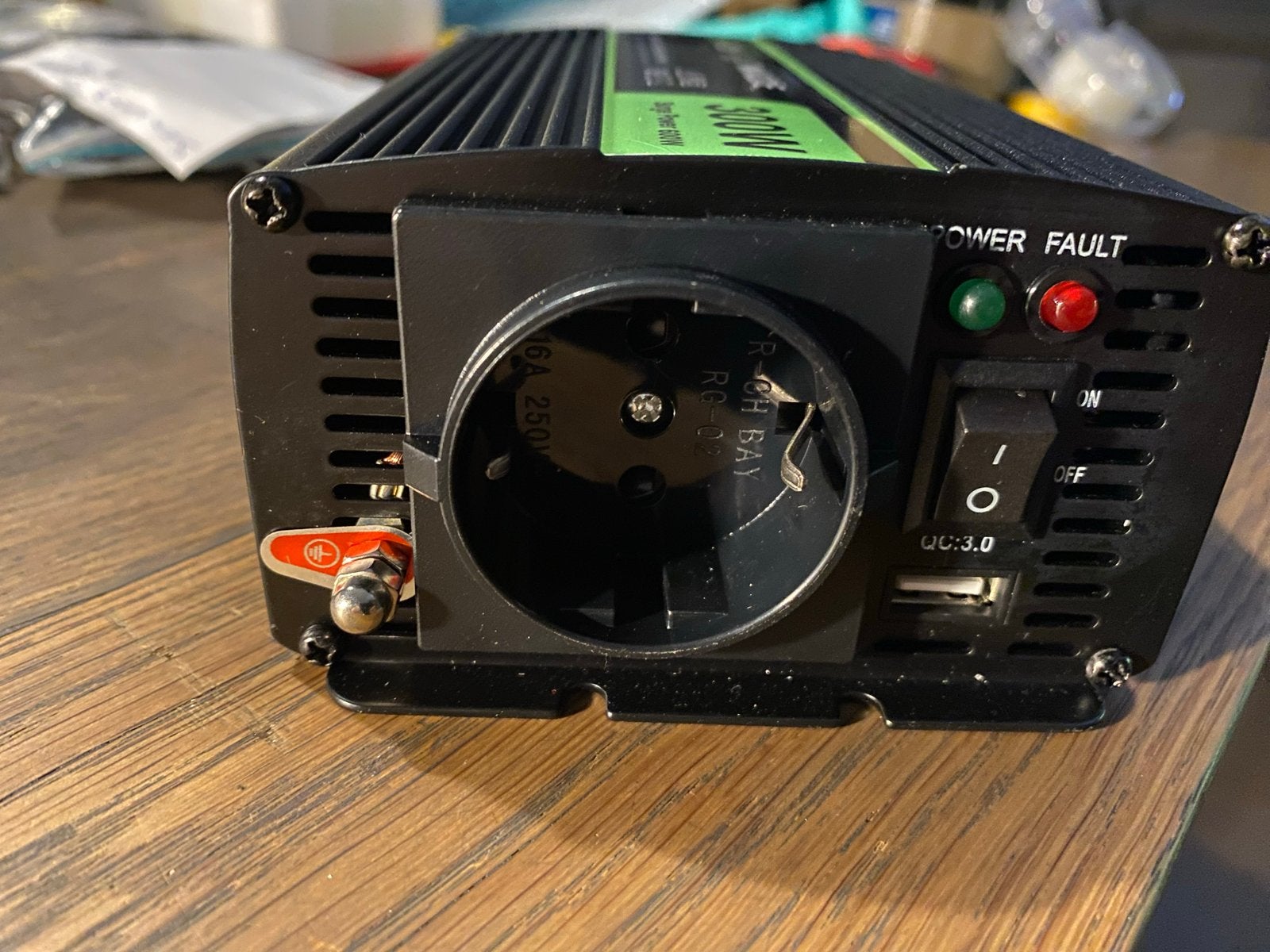 Green Cell Omvormer 24V naar 230V 300W/600W INV02DE, Ophalen of Verzenden