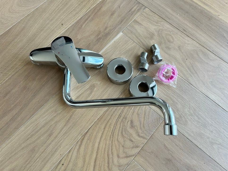 Grohe Eurosmart mengkraan - Zo goed als nieuw, Doe-het-zelf en Verbouw, Sanitair, Ophalen, Zo goed als nieuw, Chroom, Kraan