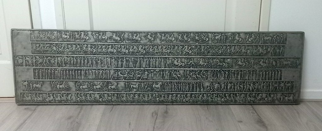 wanddecor tinnen relief, handgemaakt, Ophalen