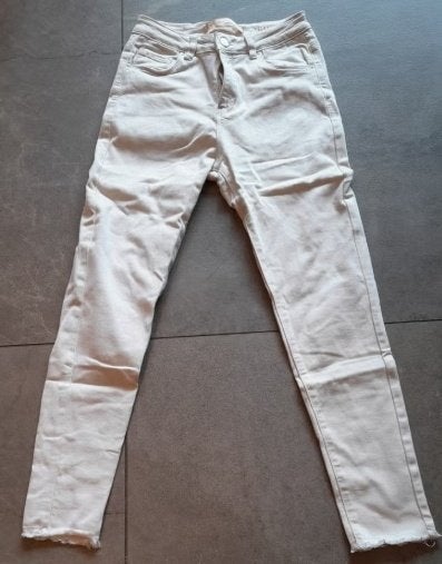 Offwhite high waist jeans van MS MISS, maat 36, Wit, Ophalen of Verzenden, Zo goed als nieuw, Maat 36 (S)