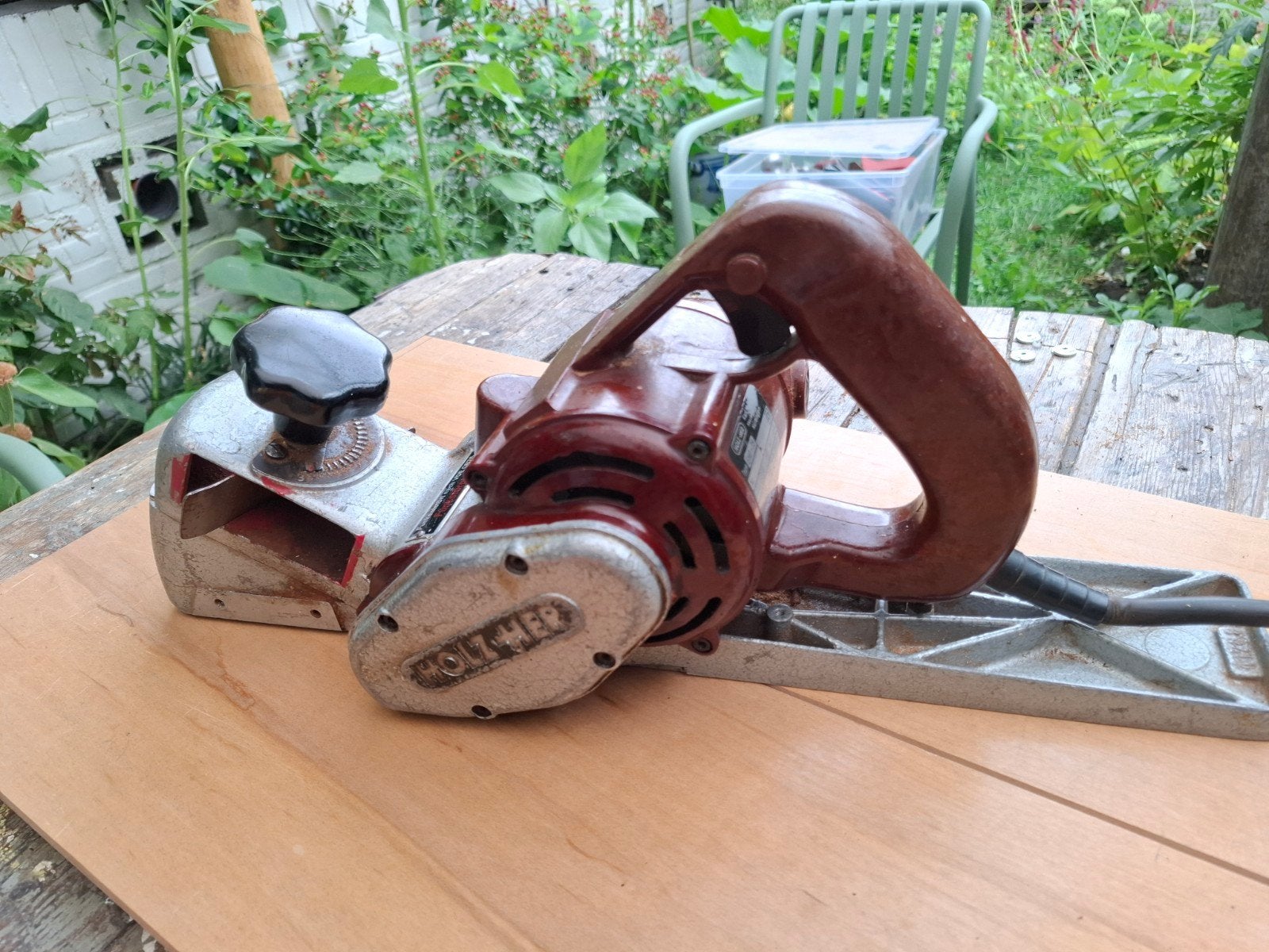 Vintage Holz-Her EHO-75 elektrische schaafmachine, Ophalen of Verzenden, Gebruikt, Overige typen, Overige merken