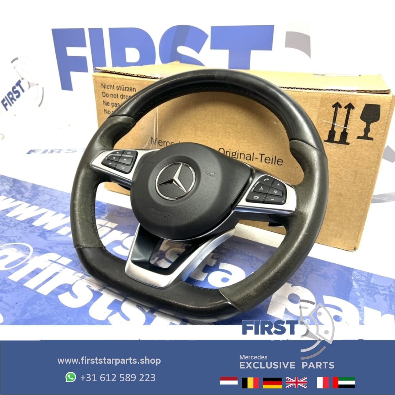 A45 CLA45 GLA45 AMG STUUR + AIRBAG 2018 45 63 STUURWIEL + AI, Gebruikt, -, Ophalen of Verzenden, -