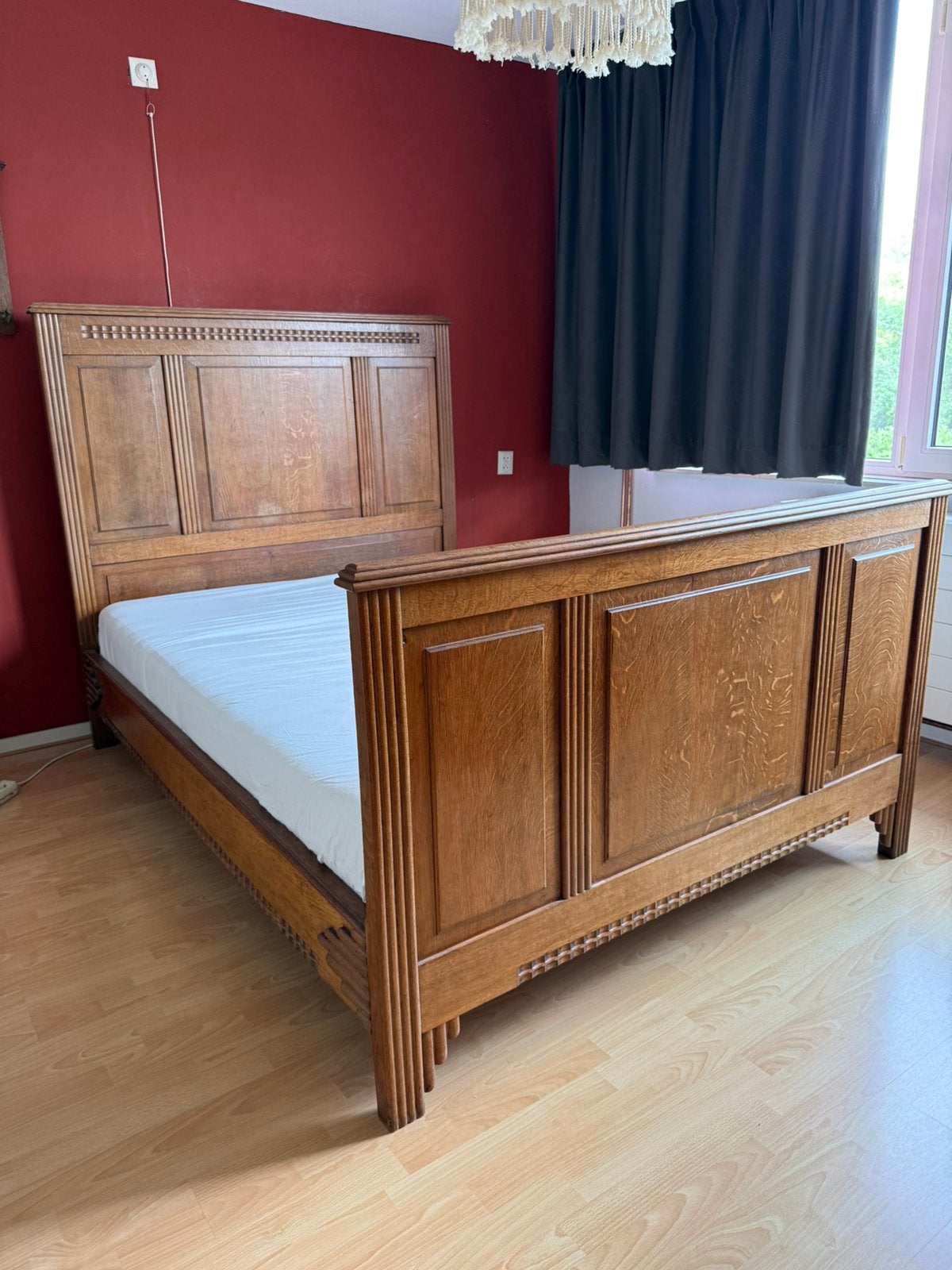 Antiek bed 140 x 200 (twijfelaar), Antiek en Kunst, Antiek | Meubels | Bedden, Ophalen