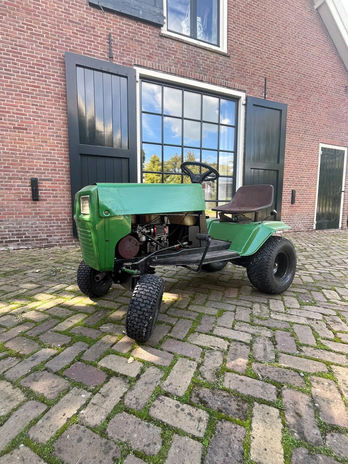 Zitmaaier met werk, Tuin en Terras, Ophalen of Verzenden, Gebruikt