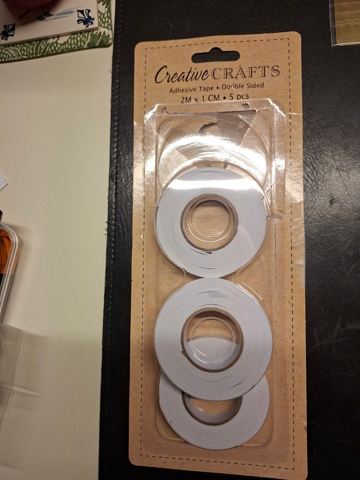 Creative Crafts dubbelzijdes tape 2m van 1cm, Ophalen of Verzenden, Nieuw