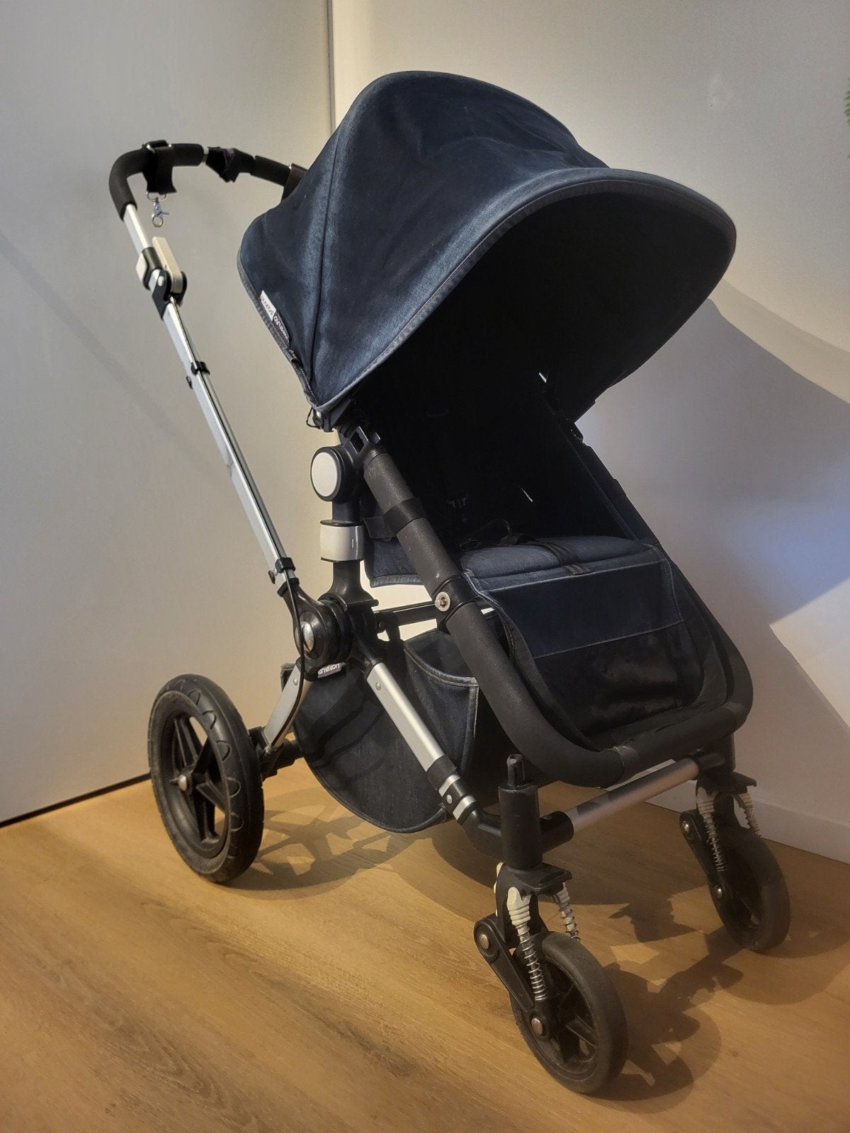 Bugaboo Cameleon 007 denim kinderwagen met accessoires, Ophalen, Gebruikt, Luchtbanden, Bugaboo