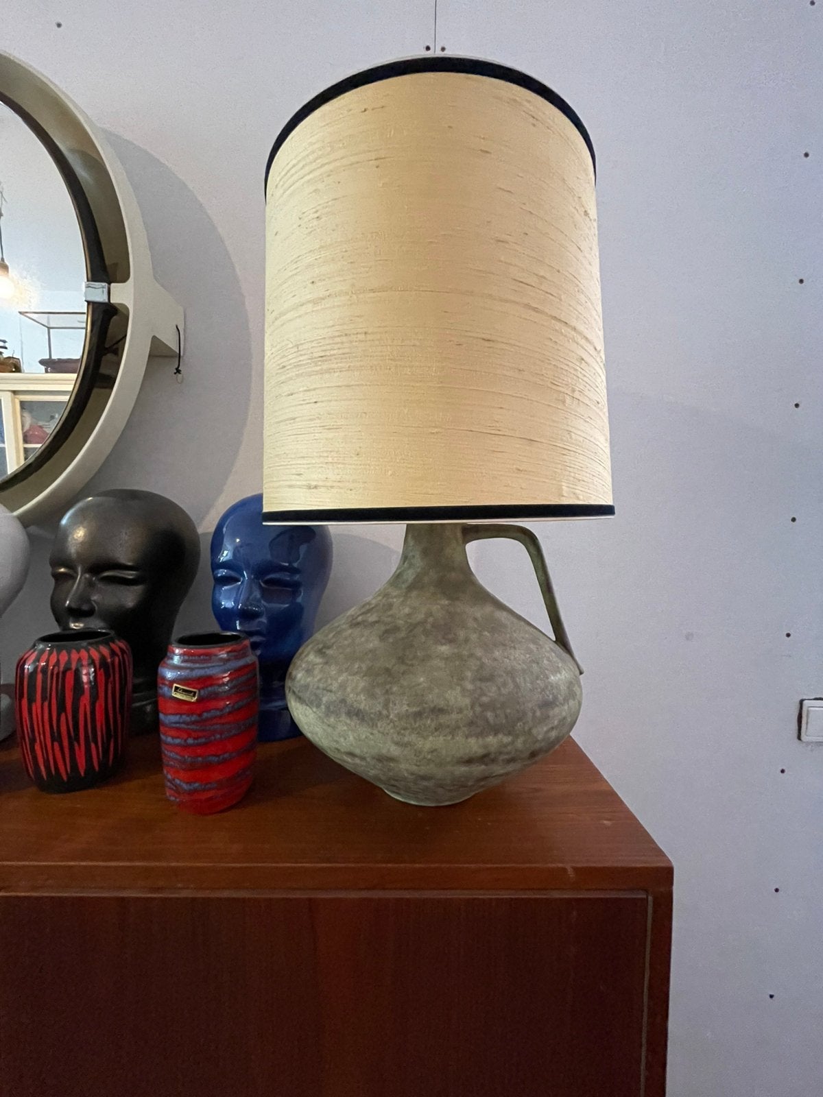 Vintage jaren ‘60 west-Germany Ceramano 201 ‘Elba’ lamp, Overige merken, Vintage, Keramiek, Zo goed als nieuw