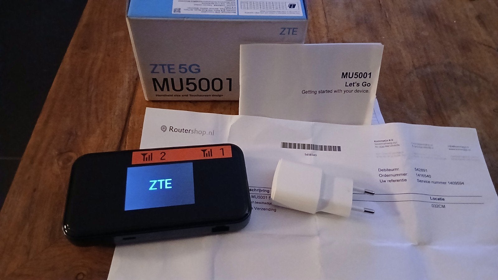ZTE-mu5001 4G 5G wifi, Ophalen of Verzenden, Zo goed als nieuw, Router met modem, ZTE