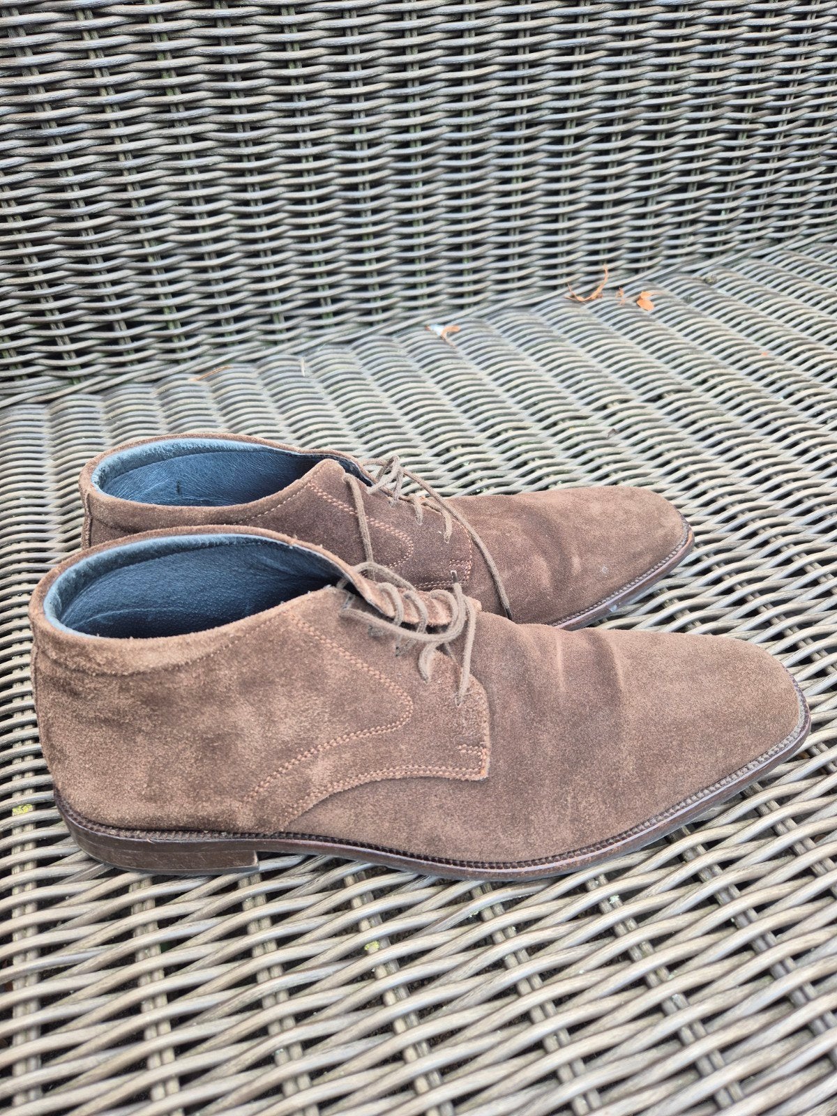 Berkelmans suède herenschoenen donkerbruin, maat 46, Berkelmans, Bruin, Ophalen of Verzenden, Gedragen