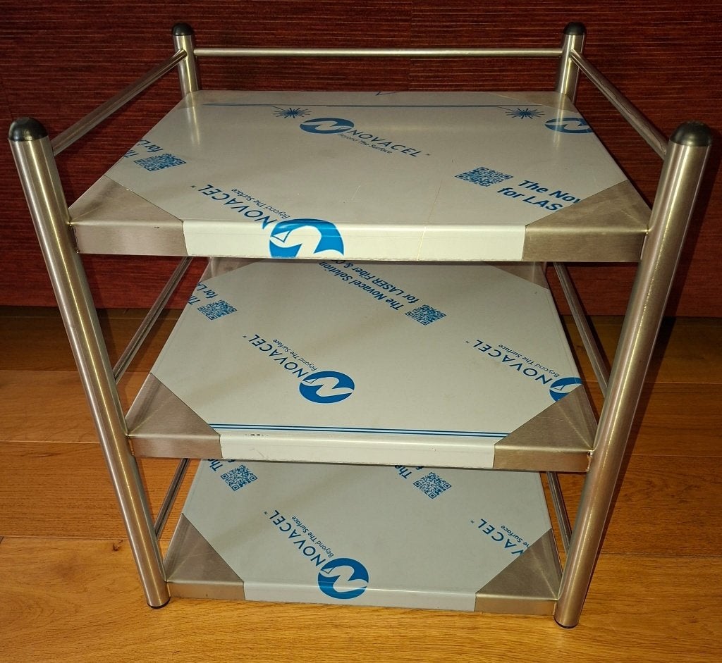 Etagère medium/ large roestvrijstaal RVS etagere, Nieuw, Minder dan 100 cm, 25 tot 50 cm, 50 tot 100 cm